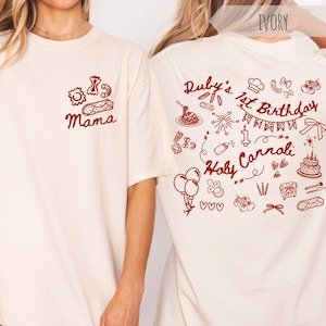 Holy Cannoli 1st Birthday Shirt, Italian Pasta Theme