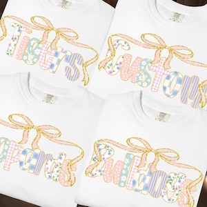 Custom Team Mascot Bow Shirt, Custom Mascot Bow Tee, Coquette Bow School Spirit, Personalized Team Mascot Shirt, Game Day Shirt