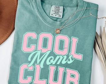 Camiseta del Club de Mamás - Camiseta universitaria desgastada, vida de mamá a la moda