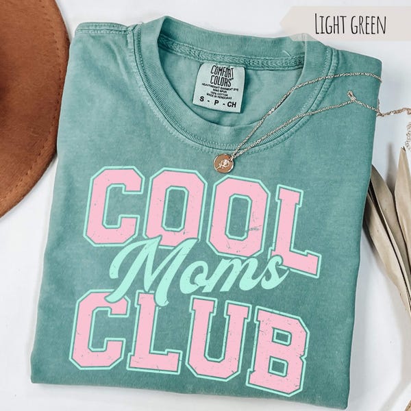 Moms Club Shirt - Distressed Varsity Tee, Trendy Mom Life