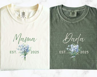 Wildflower Family Birthday Shirt: Mama & Little Wildflower Matching Tee
