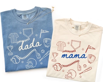 Camisetas familiares a juego para el primer cumpleaños con temática de béisbol Camisetas familiares a juego para el primer cumpleaños con temática de béisbol Camisetas personalizadas