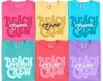 Camisetas personalizadas para grupos de vacaciones en la playa Camisetas familiares a juego para la playa Camisetas de vacaciones de verano para niños y adultos Camiseta familiar para vacaciones en la playa Viaje de verano