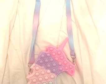 Monedero Pop-it de Unicornio para Niñas Pequeñas