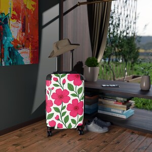 Floral Travel Suitcase - Colorful Luggage for Stylish Adventures, Travel Bag, Vacation Gear, Trendy Holiday Suitcase, Floral Travel [...]