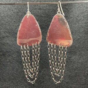 Imperial Jasper earrings, pink earrings image 3