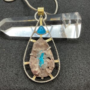 Cavansite pendant, gemstone pendant