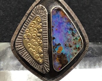 Australian opal ring