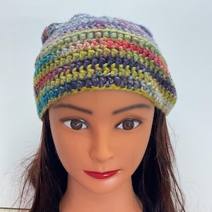 slouchy beanie, beanie, crochet hat