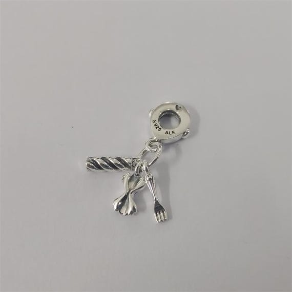 Love Pasta Pandora Silver Italy Dangle Charm