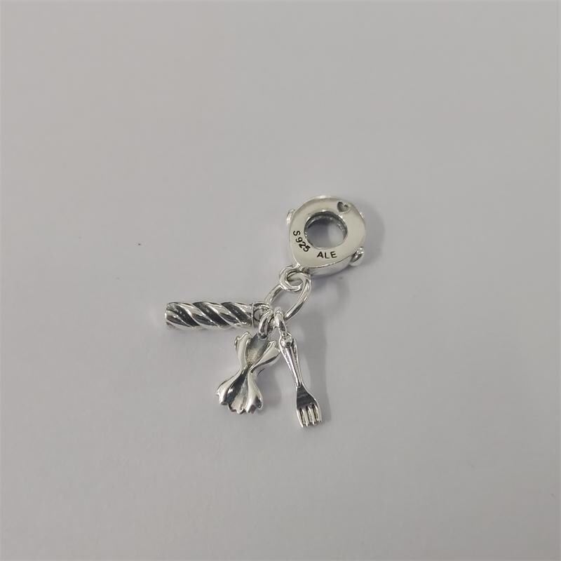 Love Pasta Pandora Silver Italy Dangle Charm