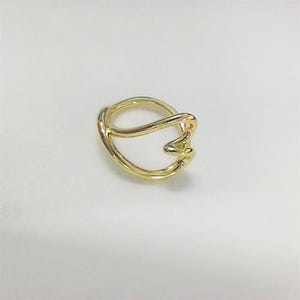 pandora organically shaped heart ring