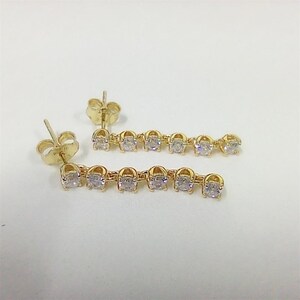 pandora sparkling stones drop earrings gold