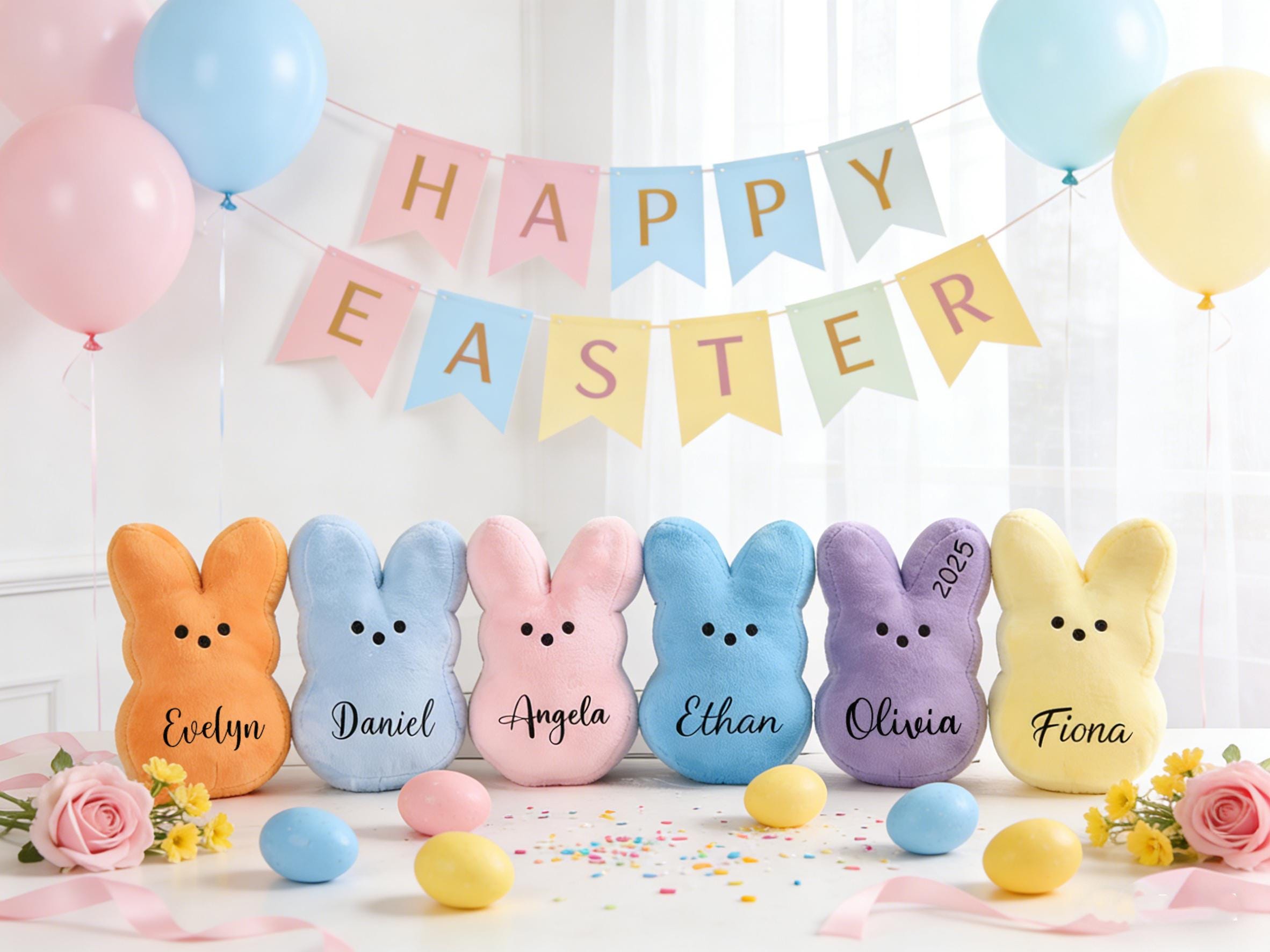 Peep Rabbbit Personalized 2026 Easter Bunny Peeps Plushies,stuffed Peep Rabbit for ...