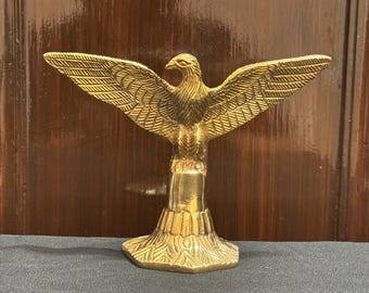 Vintage Brass Eagle Figurine – Spiritual Home Decor