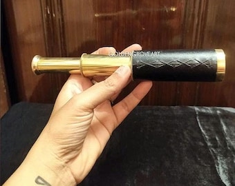 Vintage Brass Telescope | Authentic Nautical Spyglass & Collectible