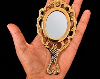 BVLGARI Vintage Vanity Mirror, BULGARI Gold Tone Circular Compact