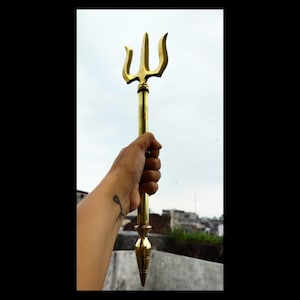 Handcrafted Trishul Trident: Hindu Symbol of Power and Protection