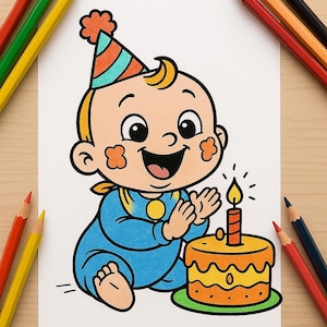 Ausmalbilder Babys – PDF Download für Kinder (5–8 Jahre) | Süße Malvorlagen zum Ausdrucken | Kindergarten & Grundschule (7 Bilder)