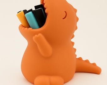 Bezaubernder Dinosaurier Stiftehalter - Schreibtisch Organizer | Niedliche Schreibwaren Aufbewahrung für Zuhause, Büro & Geschenke