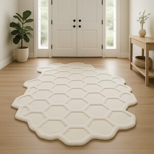 White Hand Tufted Rugs 100% Wool Area Rugs | Bedroom Rugs, Living Room Rugs, Kid&#39;s Room Rugs, Office Room Rugs | 5x8 rugs, 6x9 rugs |