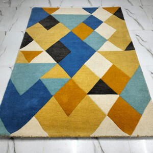Modern Hand Tufted Rugs 100% Wool Area Rugs | Bedroom Rugs, Living Room Rugs, Kid&#39;s Room Rugs, Office Room Rugs | 5x8 rugs, 6x9 rugs |