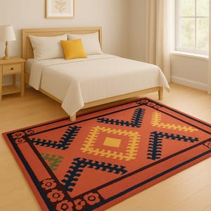 Irregular Hand Tufted Rugs 100% Wool Area Rugs | Bedroom Rugs, Living Room Rugs, Kid&#39;s Room Rugs, Office Room Rugs | 5x8 rugs, 6x9 rugs |