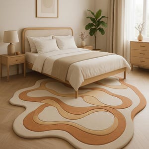 Irregular Hand Tufted Rugs 100% Wool Area Rugs | Bedroom Rugs, Living Room Rugs, Kid&#39;s Room Rugs, Office Room Rugs | 5x8 rugs, 6x9 rugs |