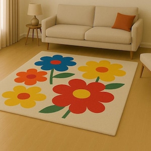 Modern Hand Tufted Rugs 100% Wool Area Rugs | Bedroom Rugs, Living Room Rugs, Kid&#39;s Room Rugs, Office Room Rugs | 5x8 rugs, 6x9 rugs |l