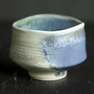 Handmade Japanese Matcha Bowl – Wabi Sabi Chawan for Tea Ceremony, Rustic Pottery Tea Cup, Unique Ceramic Matcha Cup Gift