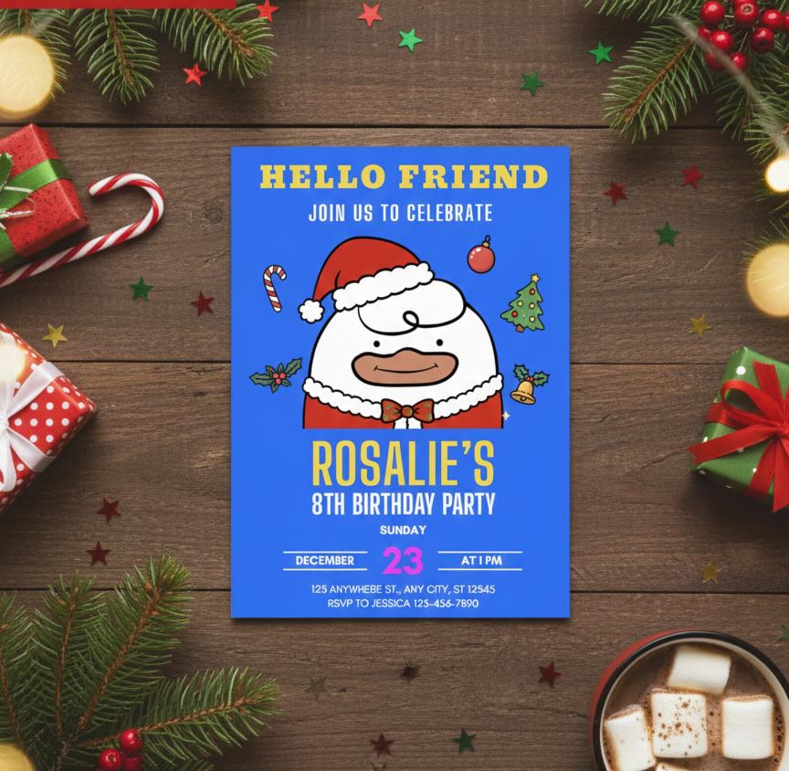 KPOP Demon Hunters Hello Friend Derpy Duck Card | Holiday Version - Etsy