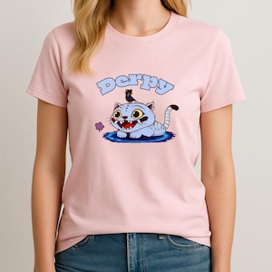 KPOP DEMON HUNTERS T-shirt, Kpop Tiger t-shirt, Kpop Derpy t-shirt, Huntrix, Jinu, Saja boys, kpop derpy tiger t-shirt