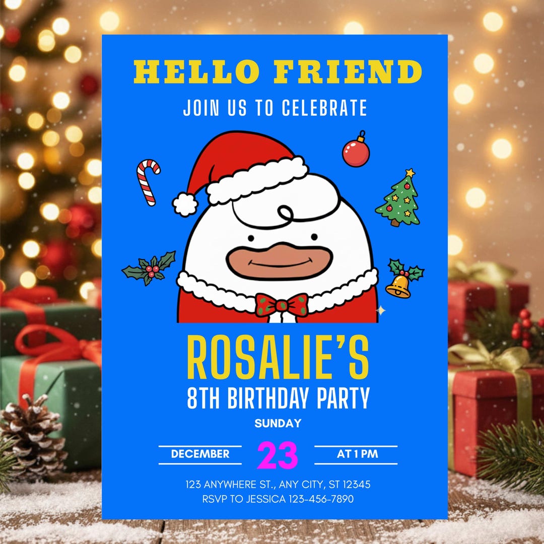 KPOP Demon Hunters Hello Friend Derpy Duck Card | Holiday Version - Etsy