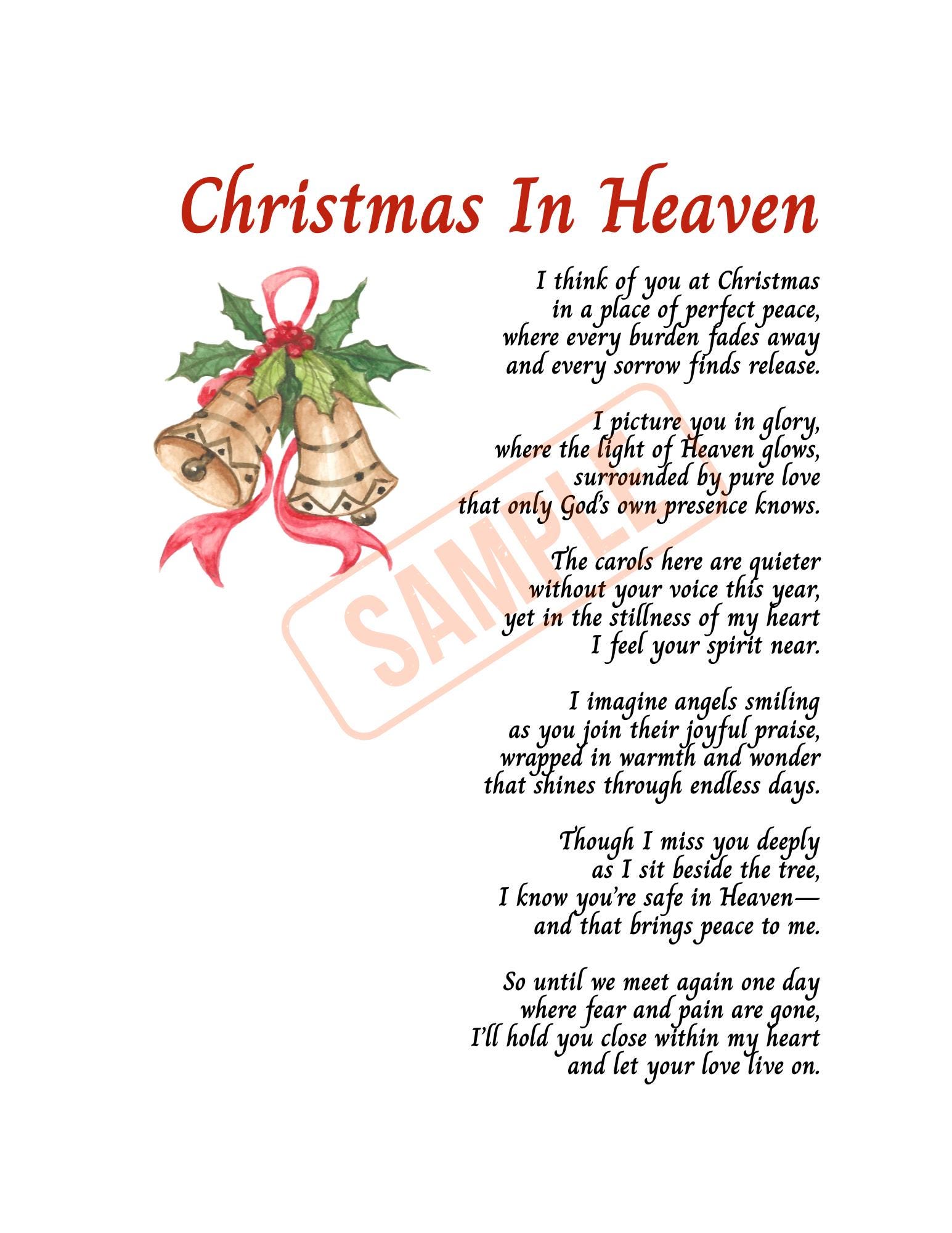 1st christmas poem - etsy ireland