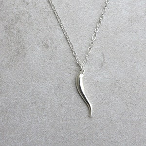 Silver Cornicello Etsy