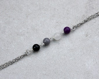 Asexual necklace, asexual pride, ace choker, gift for pride month