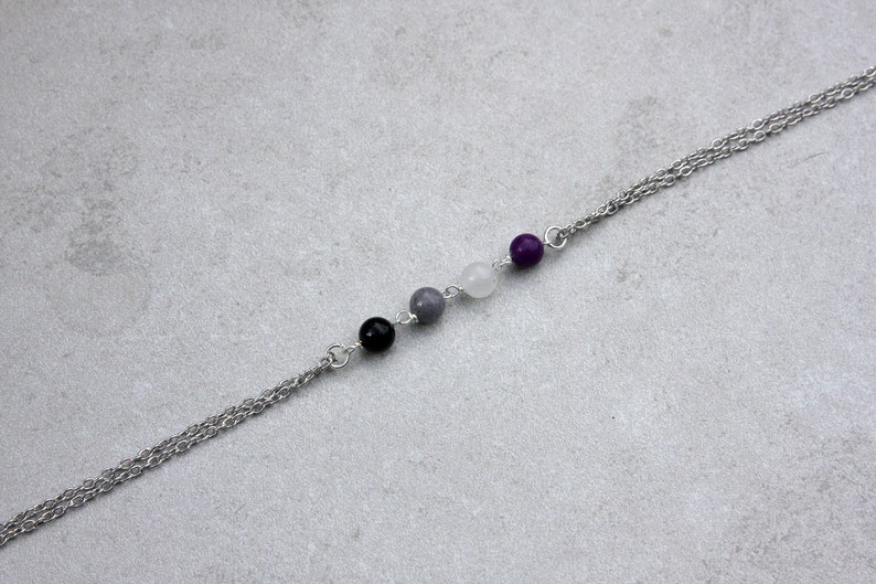 Asexual necklace, asexual pride, ace choker, gift for pride month image 1