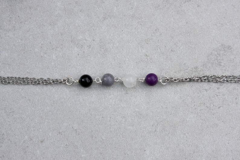 Asexual necklace, asexual pride, ace choker, gift for pride month image 3