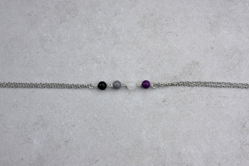 Asexual necklace, asexual pride, ace choker, gift for pride month image 2