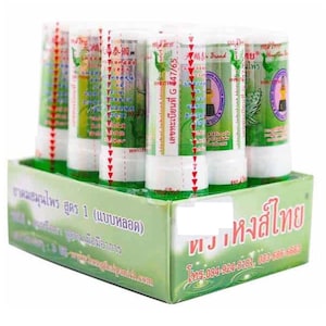 12pcs- Thai Herbal Inhaler (Tube Edition), Famouse Hongthai Inhaler, Aromatherapy tube, Thai Gift