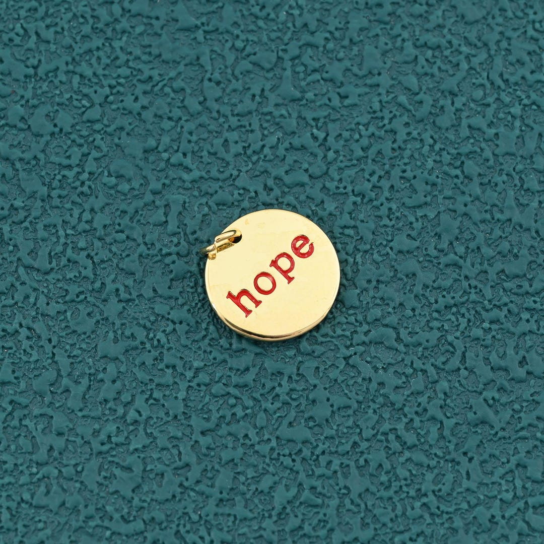 Motivational Engraved Hope Pendant in 18K Gold Filled or Silver for ...