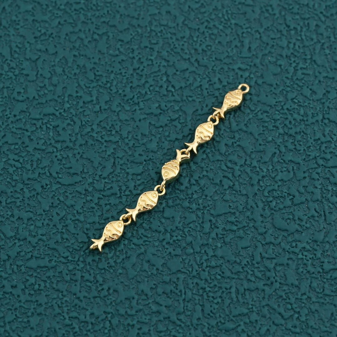 Artistic Fish Connector Chain Crafted as Multi Fish Links for DIY ...