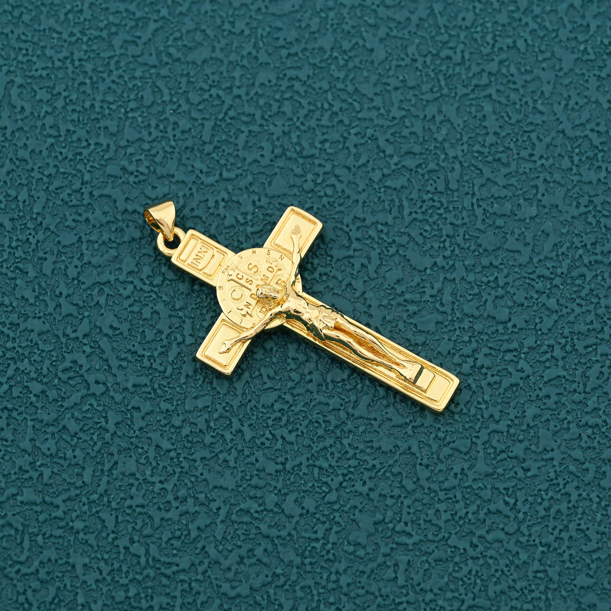 Ciondolo Croce Di San Benedetto In Argento 925 – Fatto A Mano, UK, Regalo Religioso - Foto 6