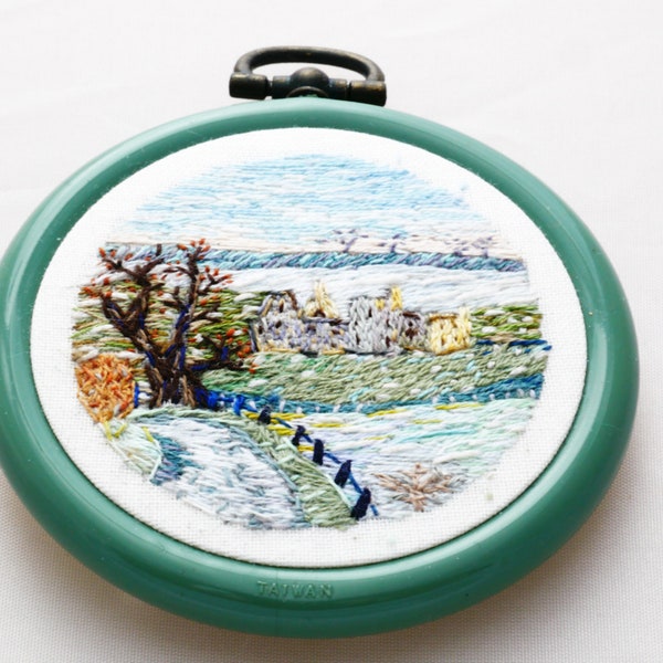 Crichton castle mini embroidered hoop