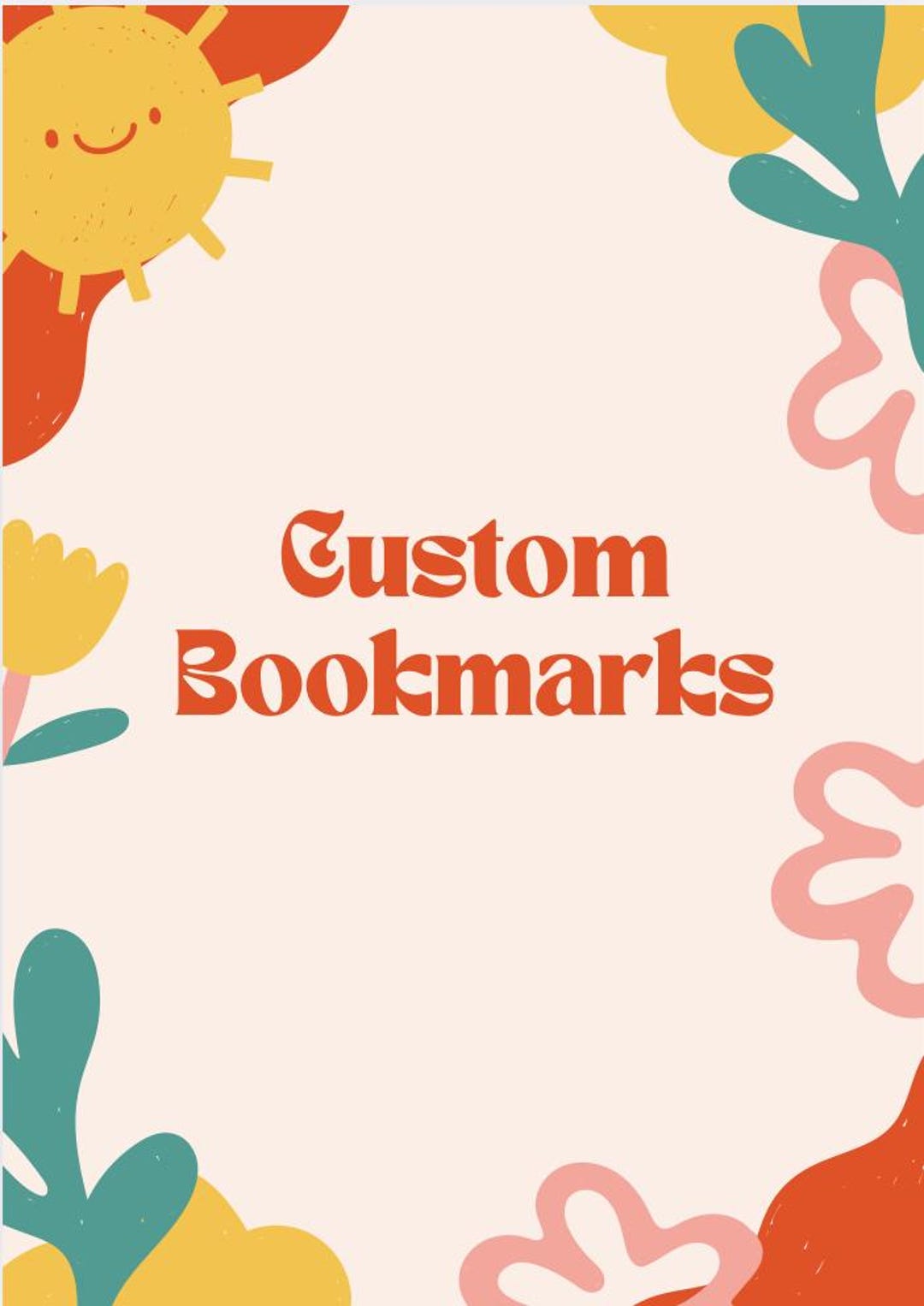 Handcrafted Custom Bookmarks, Personalized Gift - Etsy