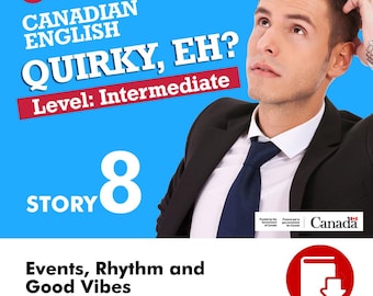 Paquete de lectura divertido para ESL: inglés intermedio para adultos, historias de la cultura canadiense, PDF + MP3 para autoaprendizaje o en el aula.