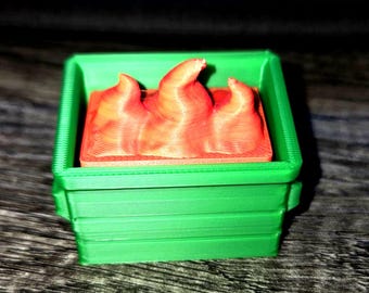 Dumpster Fire Clicker Fidget Toy