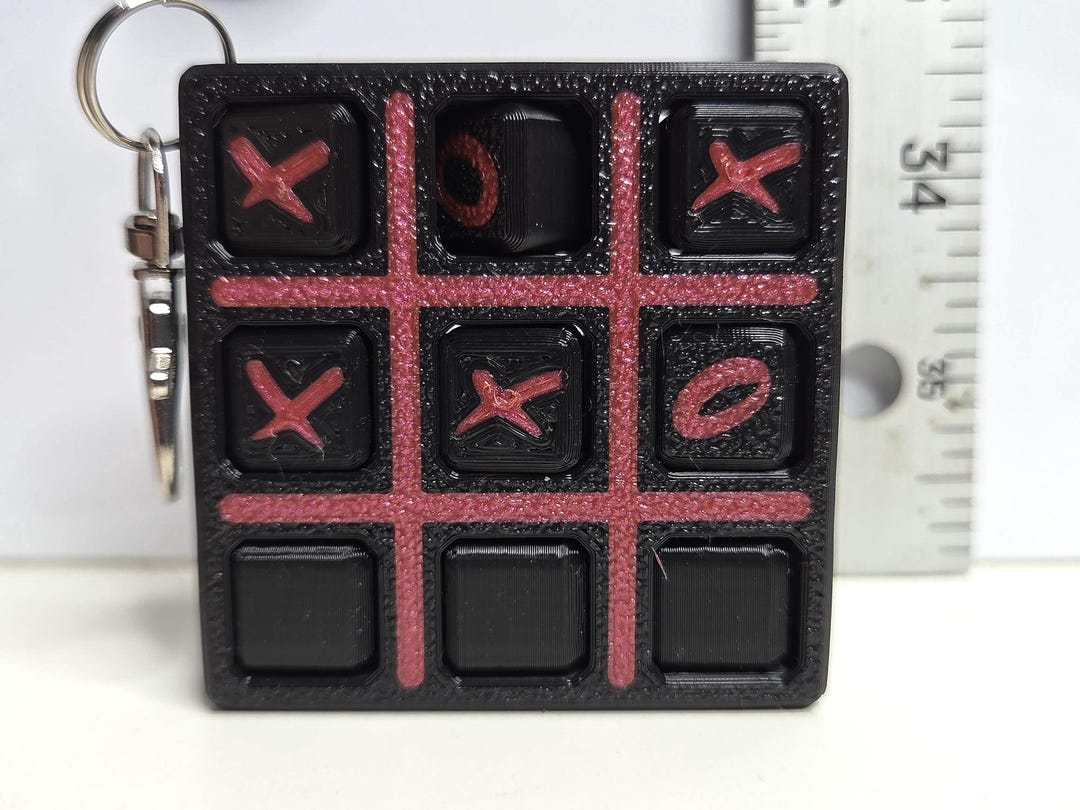 Playable Keychain Tic Tac Toe Playable Keychain - Etsy