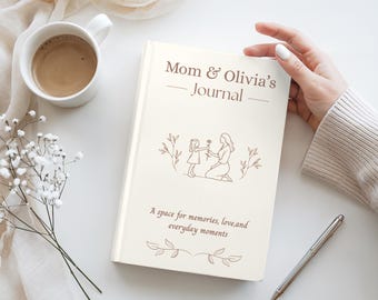 Diario personalizado para madre e hija, libro de recuerdos personalizado para madre e hija, regalo de recuerdo para mamá, diario para madre e hija.