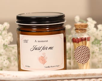 Mindfulness Candle Gift Set, Moment to myself gift,  Womens Birthday Gift Box, Wellness Gift, Mental health gift, Mindfulness Gift